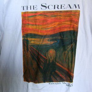 The Scream-Edvard Munch-Philcos-Small-White-T Shir